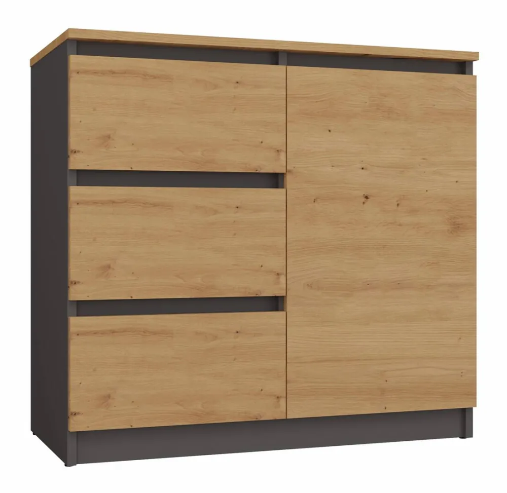 TOP E SHOP Topeshop 1D3S ANT/ART BA KPL chest of drawers
