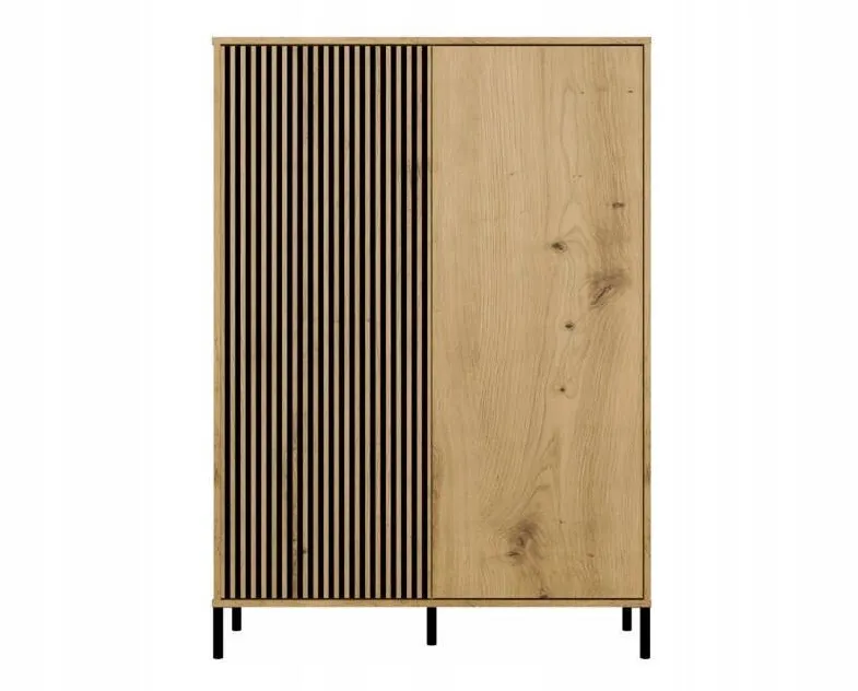TOP E SHOP KAMARO 2DD SLIM/GŁ OAK ARTISAN DISPLAY CABINET