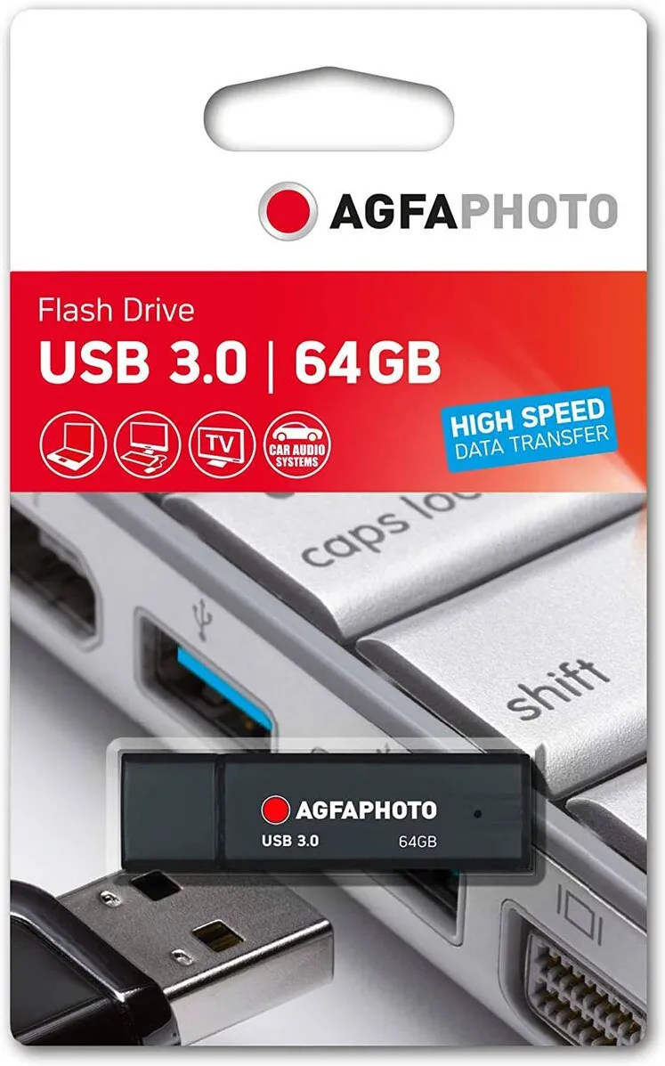 Memorie USB AgfaPhoto black 64GB