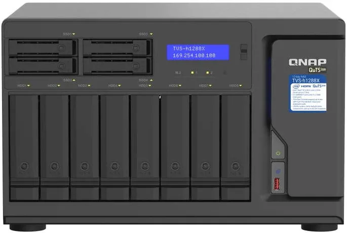 Network Attached Storage QNAP TVS-h1288X-W1250-16G 12x0HDD Intel XeonW-1250
