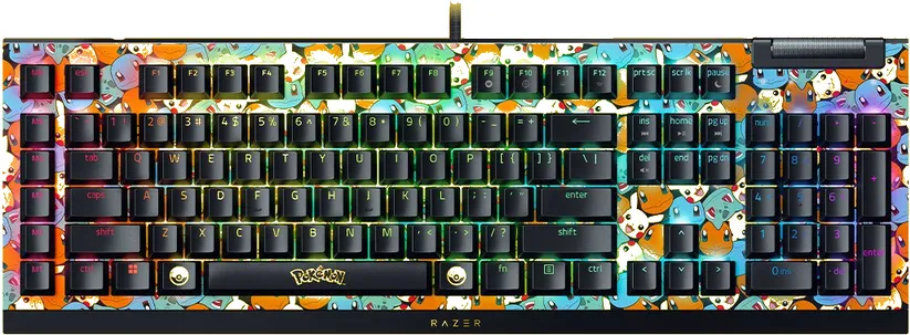 Tastatura RAZER Razer BlackWidow V4 X (Green Switch) - Pokémon Kanto Starters Ed. - US Layout