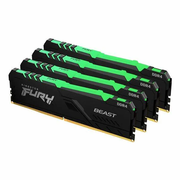 Memorie RAM Kingston FURY Beast 128GB DDR4 3200MHz CL16 Qual Channel Kit