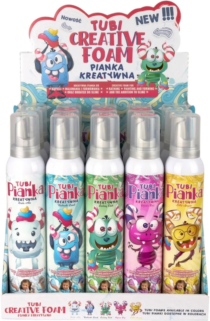 TUBAN Tubi Foam mix 200 ml Display 15 buc
