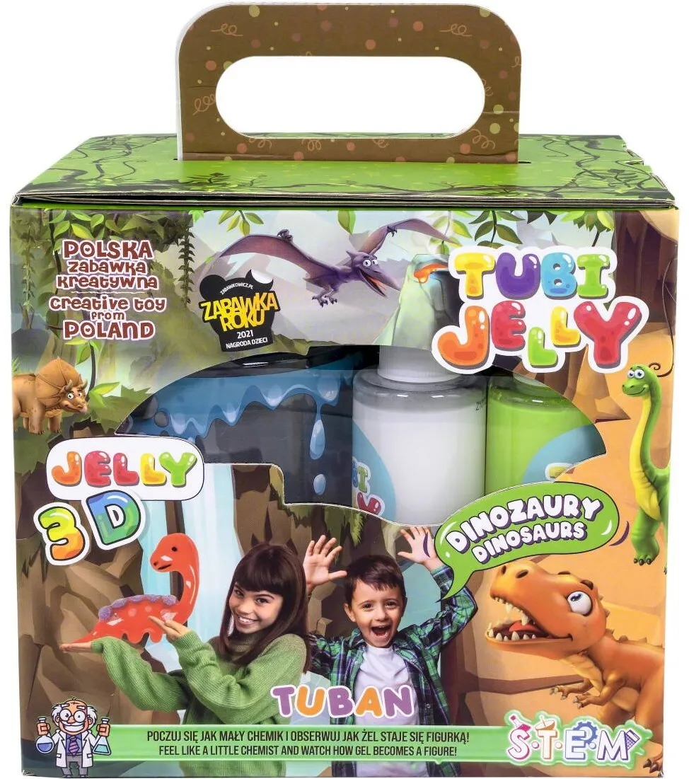 Jucarie creativa TUBAN Creative set Tubi Jelly Set of dinosaurs - small aquarium TU3338