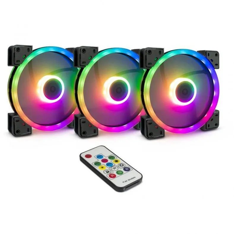 Inter-Tech Ventilator 140*140*25 ARGUS RGB-FAN SET RS-14