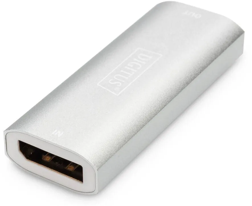 Adaptor Assmann DisplayPort-Repeater bis 30m 8K Silver
