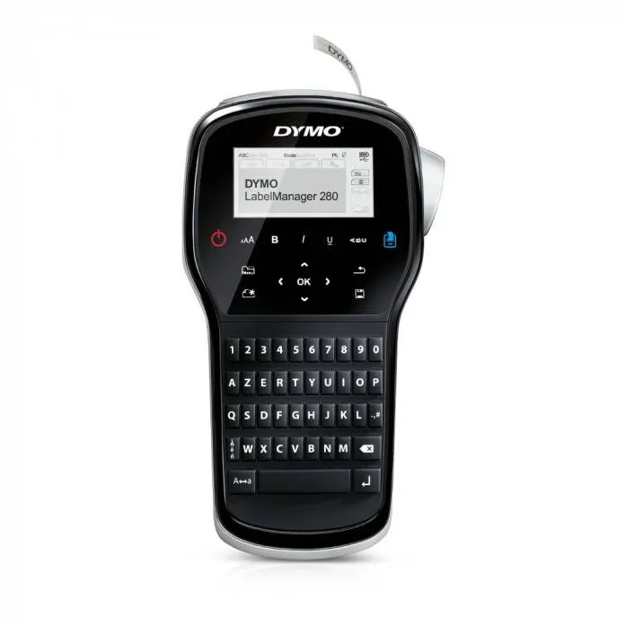 Imprimanta termica Dymo Aparat de etichetat (imprimanta etichete) DYMO LabelManager 280P, A Z E R T Y, conectare la PC S0968950, 968950