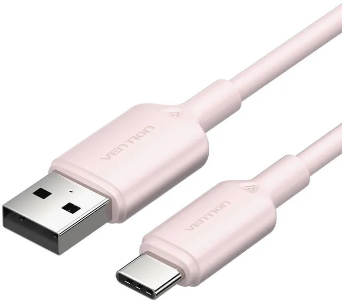 Vention USB 2.0 A Male to C Male 3A Cable Vention CTQPH 2M (Pink)