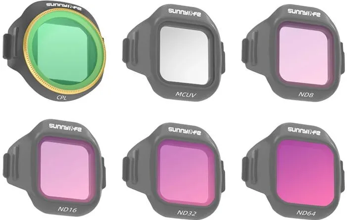 Sunnylife 6pcs MCUV + CPL + ND8 + ND16 + ND32 + ND64 Lens Filter Set for MINI 5 Pro