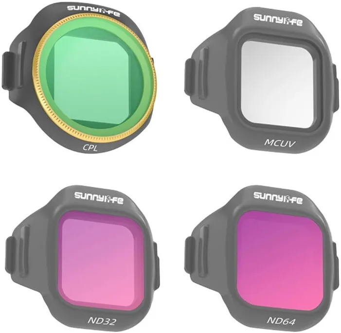 Sunnylife 4pcs MCUV + CPL + ND32 + ND64 Lens Filter Set for MINI 5 Pro