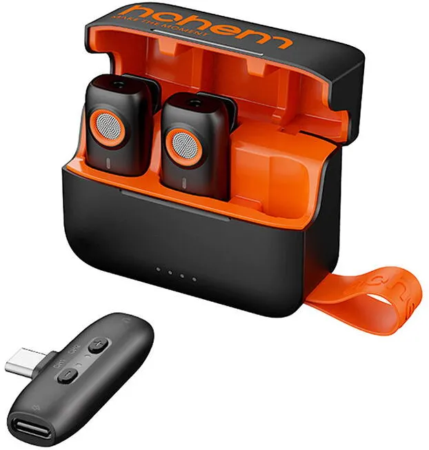 Microfon HOHEM Microfon Hohem (2TX + 1RX + Carcasa de incarcare )Tip-C