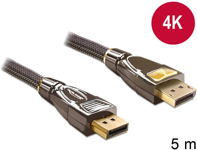 DELOCK Delock Cable Displayport 1.2 male > Displayport male 4K 5m PREMIUM