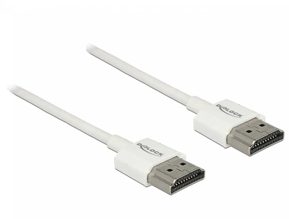 DELOCK 85120 High Speed HDMI with Ethernet - HDMI with Ethernet cable - 25 cm