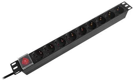 Emtex PDU RACK 19 INCH 9 PRIZE SWITCH 16A 2M EMTEX