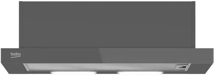 BEKO Hota incorporabila telescopica Beko HNT62322ZG, Putere de absorbtie 300 mc/h, Iluminare LED, Zara Grey