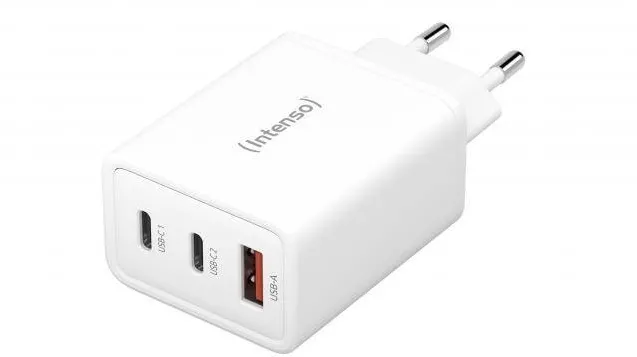 Intenso Power Adapter W65ACC GaN 2x USB-C 1x USB-A 65W schwarz