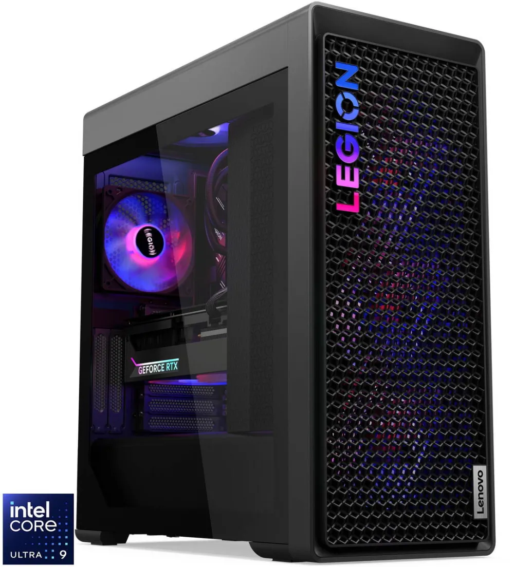 Sistem desktop Lenovo Sistem Desktop PC Gaming Lenovo Legion T7 34IAS10 cu procesor Intel® Core Ultra 9 285K 5.7GHz, 32GB DDR5, 1TB SSD, NVIDIA® GeForce RTX™ 5070 Ti 16GB GDDR7, No OS, Storm Grey, 3y on-site Premium Care