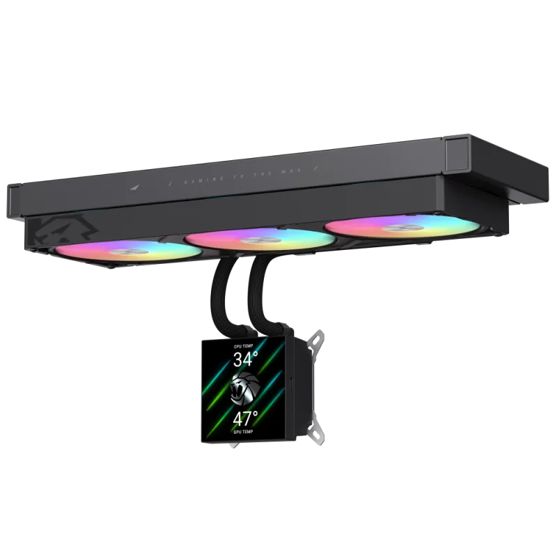 Cooler Gamemax Gamemax | CPU Liquid cooler | GLACIER 360 LCD | Black
