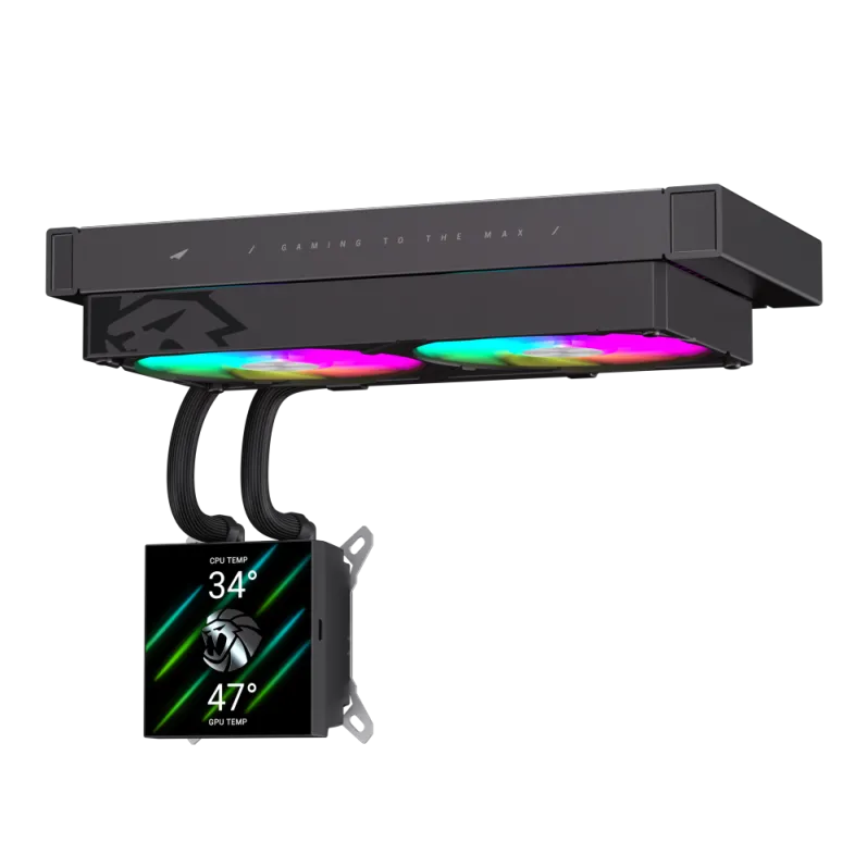 Cooler Gamemax Gamemax | CPU Liquid cooler | GLACIER 240 LCD | Black