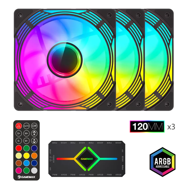 Gamemax Gamemax | Case fan | KF300 BK | Black