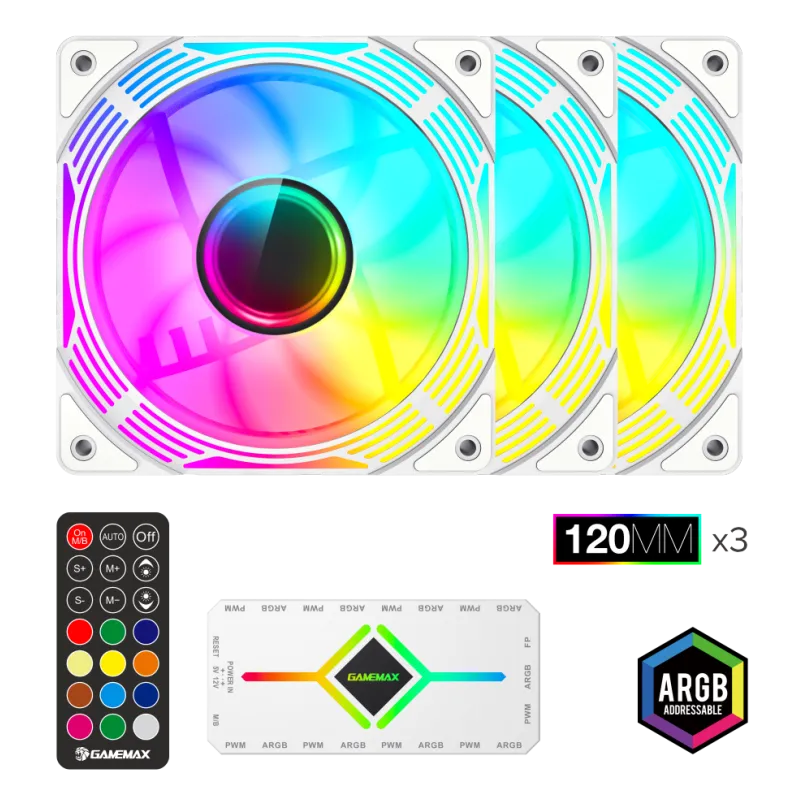 Gamemax Gamemax | Case fan | KF300 WH | White