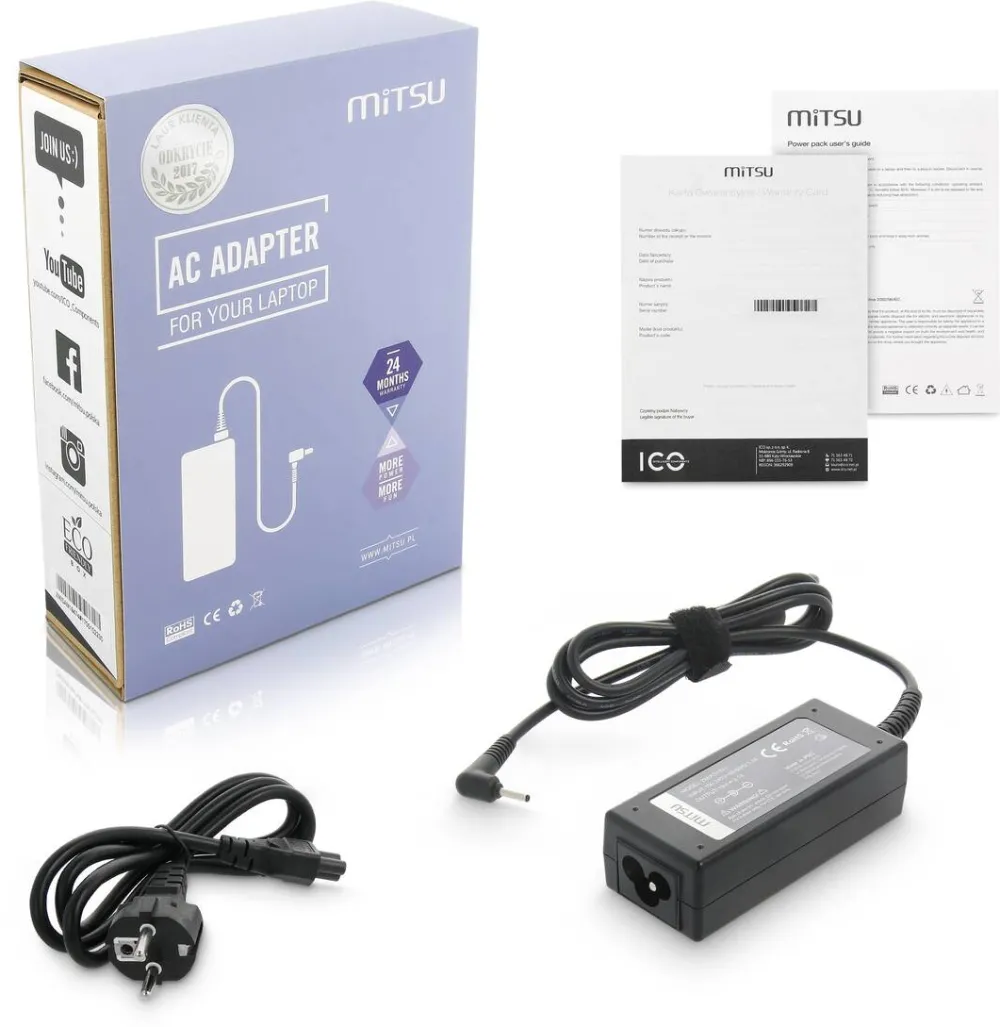 Alimentator Laptop MITSU Mitsu ZM/AS19342E 19v 3.42A (4.0x1.35) charger / power adapter - ASUS