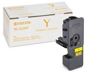 Toner imprimanta KYOCERA Toner Original KYOCERA Yellow, TK-5220Y, pentru ECOSYS M5521CDN|M5521CDW, 1.2K, (timbru verde 1.2 lei), "TK-5220Y"