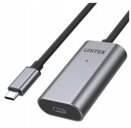 Cablu Unitek Cablu prelungitor USB-C, Unitek, 5M, Argintiu/Negru