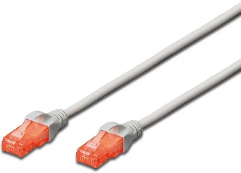 Cablu Assmann Cablu U / UTP Digitus Patch Cord, Cat. 5E Professional, Pvc, 7m, Gri
