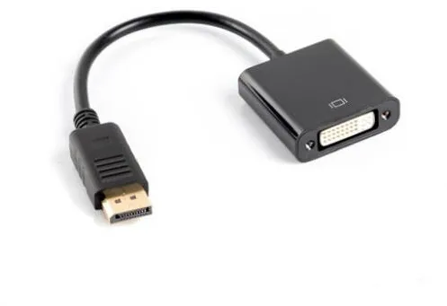 Adaptor LANBERG Adaptor, Lanberg, AD-0007-BK, 0,1 m, DisplayPort, DVI-D, Negru Negru