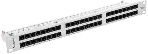 Accesoriu Retea LANBERG Panou de conexiuni, Lanberg patch panel 48 porturi 1U CAT.6, gri