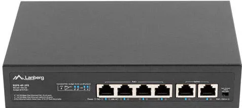 Switch LANBERG PoE+ Rack 10"/19"  RSFE-4P-2FE-60