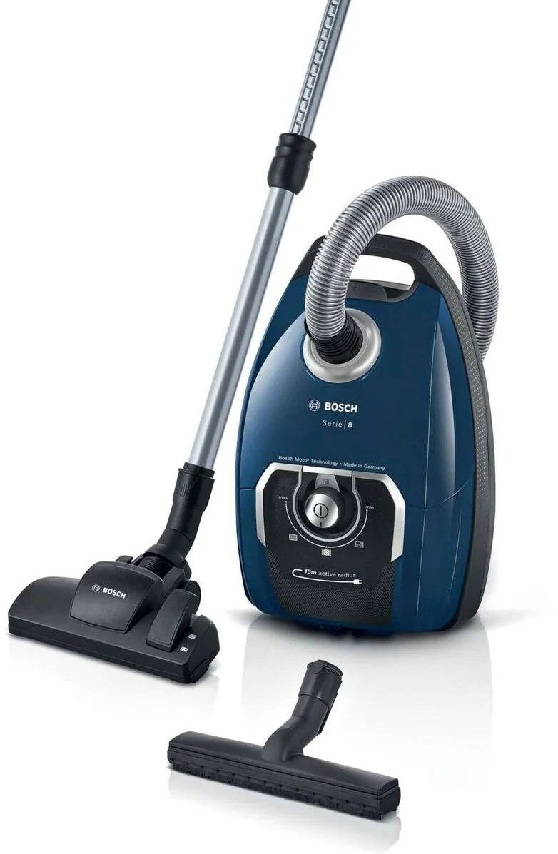 Aspirator BOSCH BGB 75X494 seria 8, 650 W, 5 l, albastru