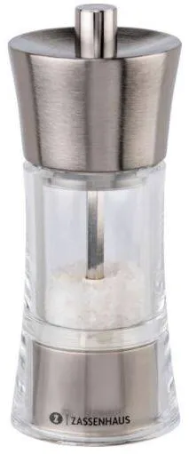Zassenhaus Rasnita de sare "Aachen" Sticla acrilica/Inox 14 cm