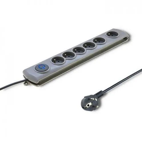 QOLTEC Prelungitor 50165 6 prize 1.8m Grey