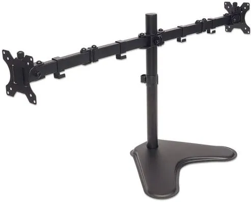 Suport Monitor MANHATTAN pentru 2 Displays Stand= Negru