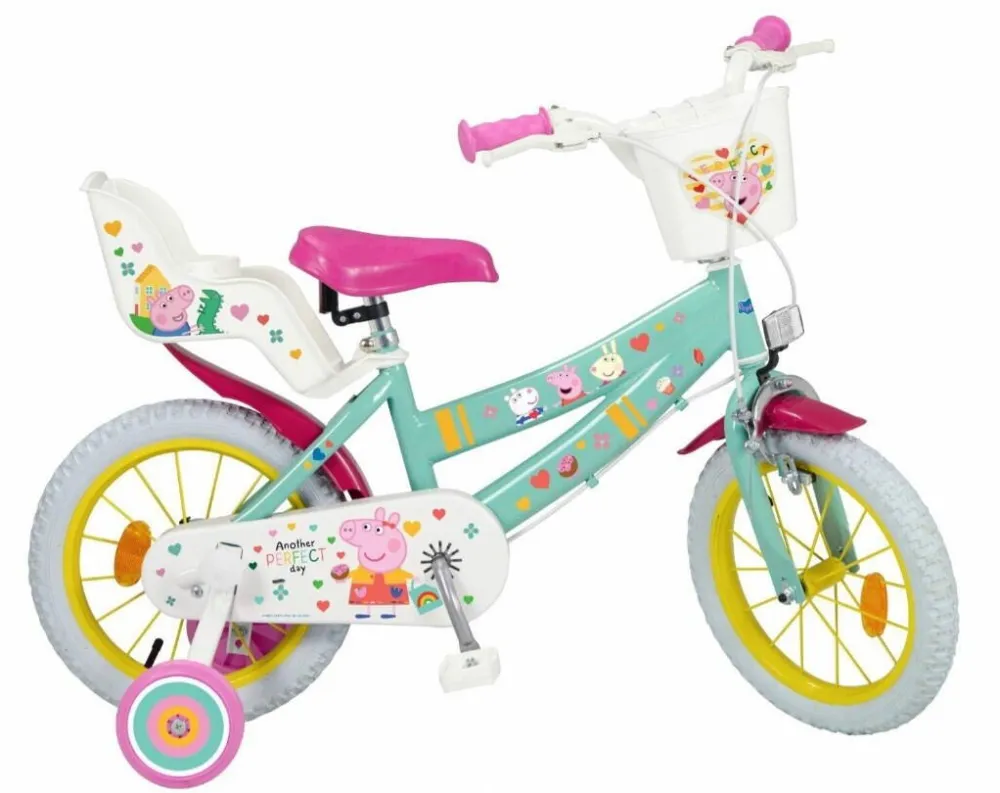 Bicicleta TOIMSA 14" Peppa Pig green 1498