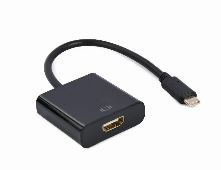 Adaptor Gembird A-CM-HDMIF-04 USB Type-C to HDMI cable, 4K@60Hz, 15 cm, black