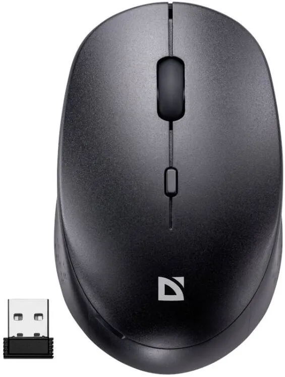 Mouse Defender Wireless silent click AURIS MB-027 800/1200/1600 DPI Negru