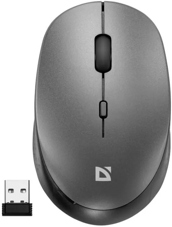 Mouse Defender Wireless silent click AURIS MB-027 800/1200/1600DPI Gri