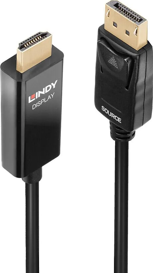 Lindy Cablu adaptor DP-HDMI, Lindy, Plastic, Negru, 5m