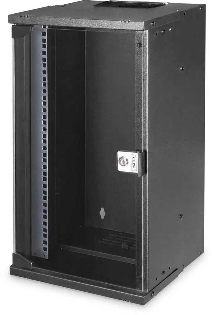 Rack Digitus Cabinet metalic, Digitus, DN-49105, 12U, 10", 595x315x300mm, negru RAL9005