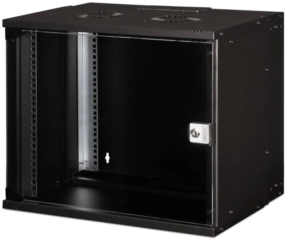 Rack Digitus Cabinet metalic, Digitus, DN-49205, 9U, 19", 460x540x400mm, negru RAL9005