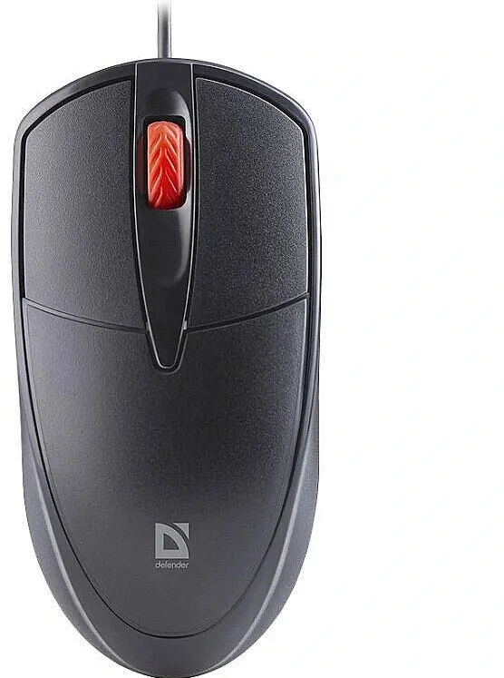 Mouse Defender WIRED MOUSE SILENT CLIC K ICON MB-057 BLACK
