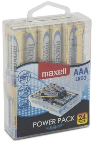 Maxell battery Alkaline LR03, VALUE BOX 24 pcs.