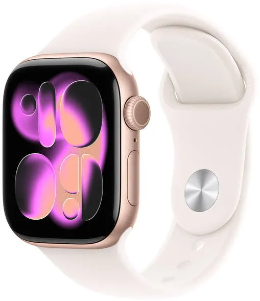 Smartwatch Apple Watch Series 11 GPS 42mm Rose Gold Aluminium Case with Light Blush Sport Band - M/L