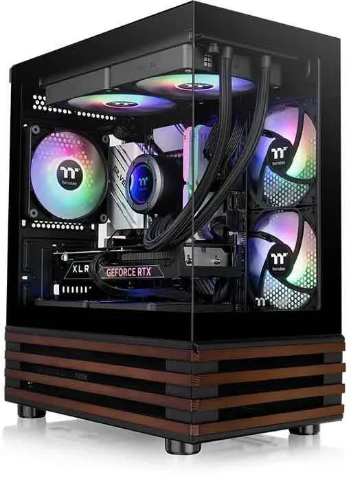 Carcasa PC Thermaltake Carcasa Thermaltake View 170 WS ARGB, sticla securizata, RGB, negru, 438x381x214mm