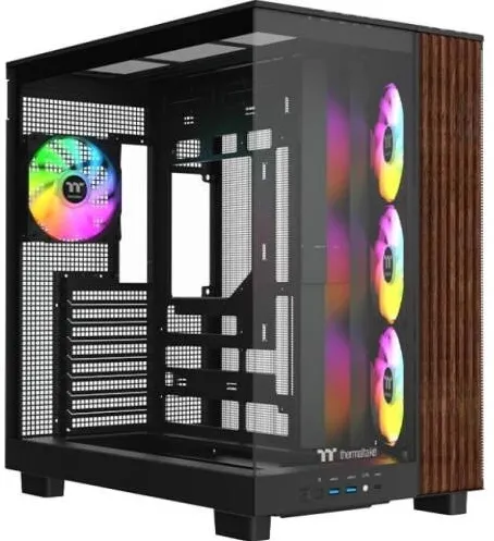 Carcasa PC Thermaltake Carcasa Thermaltake View 380 XL WS aRGB, Middle Tower, Fara sursa Negru