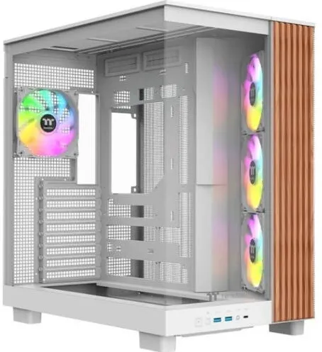 Carcasa PC Thermaltake Carcasa Thermaltake View 380 XL WS aRGB, Middle Tower, Fara sursa Alb
