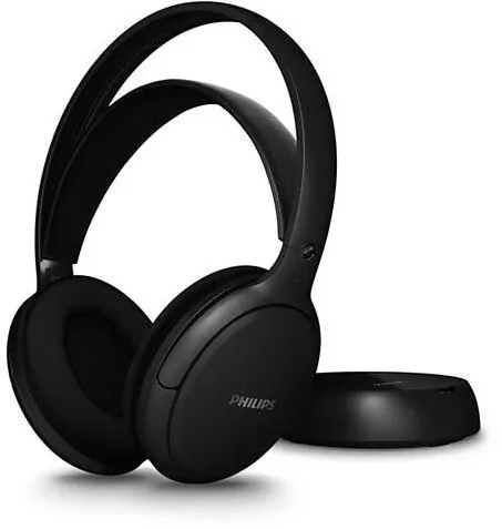 Casti Over-Head Philips Casti wireless Philips, SHC5200M2/12, negru, 30m distanta, 10Hz-21kHz